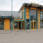 Eingang der Anhalt-Arena