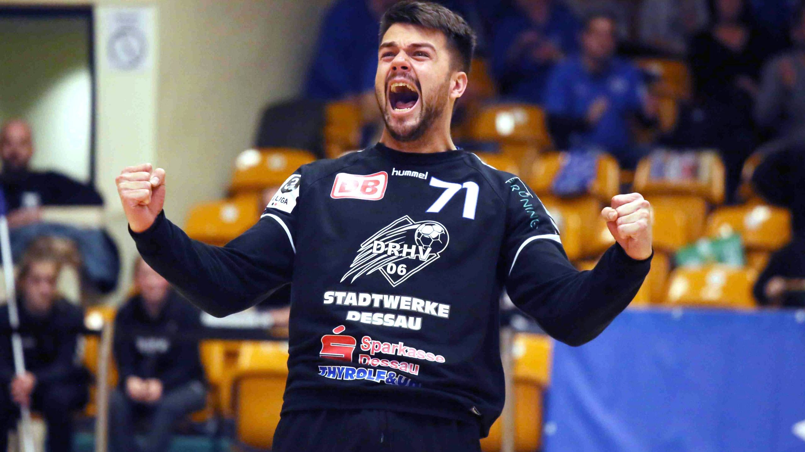 der Torwart des DRHV jubelt