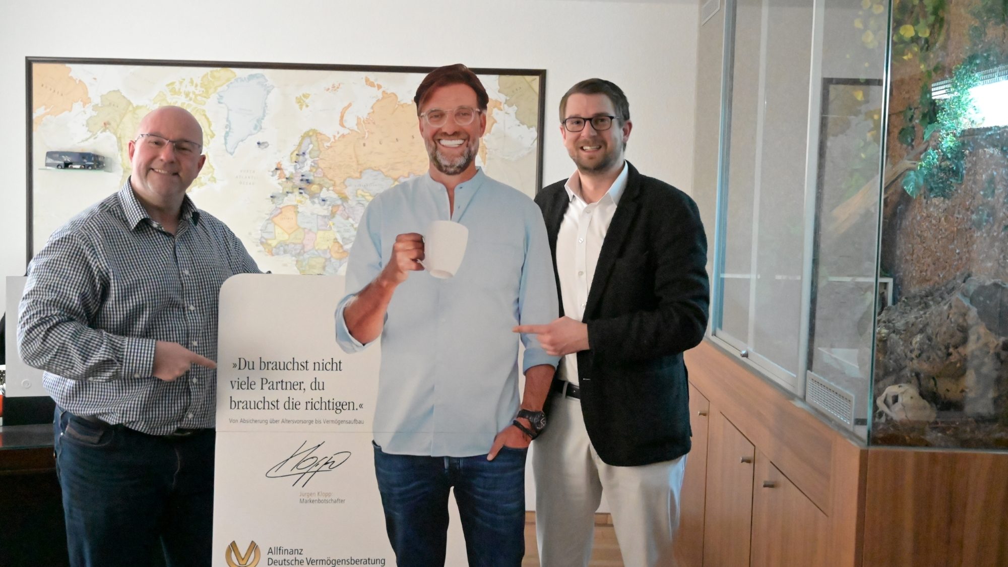 Sebastian Glock und Thomas Zitzl bei der Sponsorenpräsentation