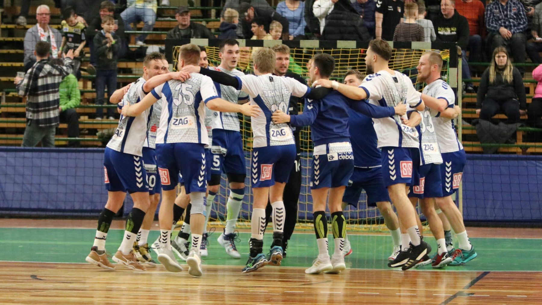 DRHV jubelt nach dem Sieg gegen die Younsters des SC Magdeburg