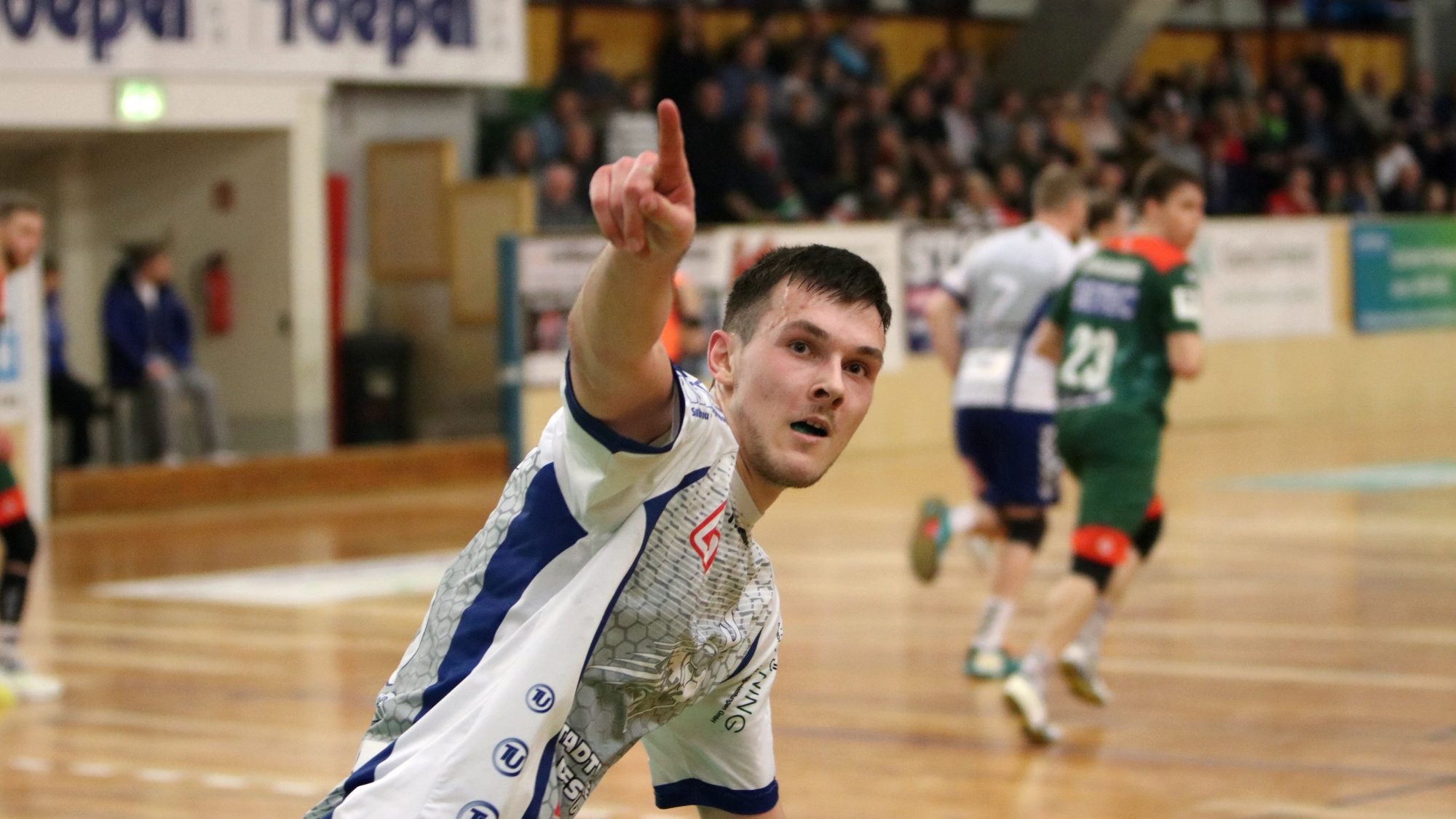 timo-löser-interview-2020 Timo Löser nach erfolgreichem Torwurf