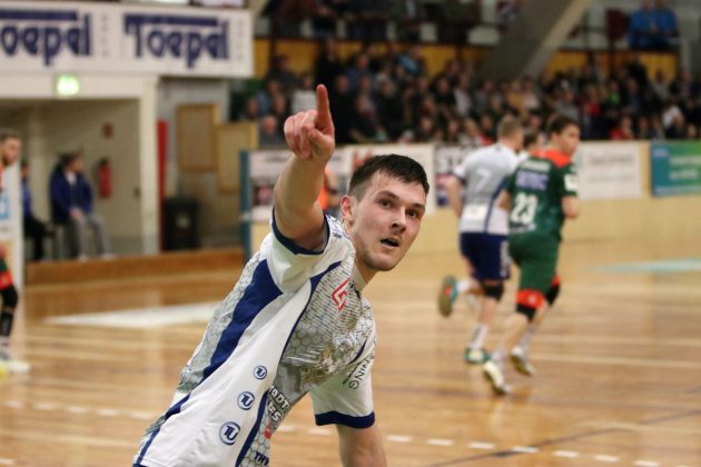 Timo Löser nach erfolgreichem Torwurf