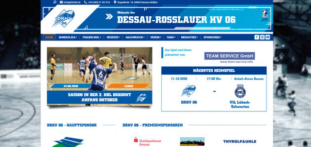 Startseite der DRHV 06 - Homepage
