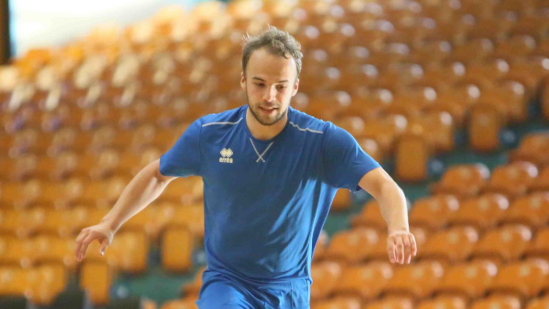 Vincent Sohmann beim Trainingsauftakt