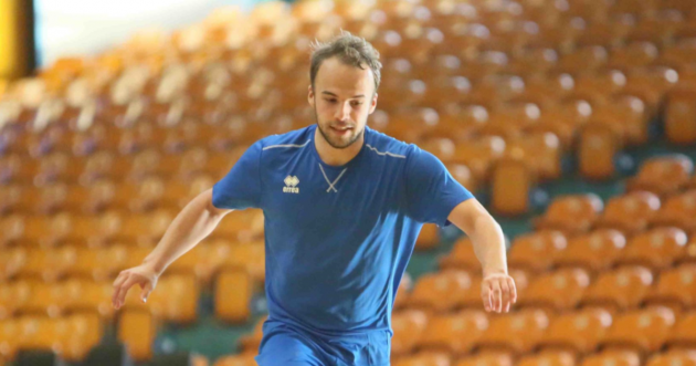 Vincent Sohmann beim Trainingsauftakt