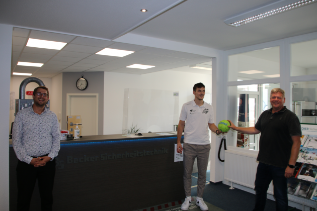 Sponsorentermin bei Becker Sicherheitstechnik