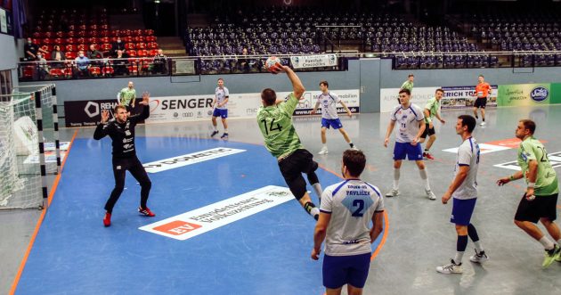 Defensive gegen den TV Emsdetten