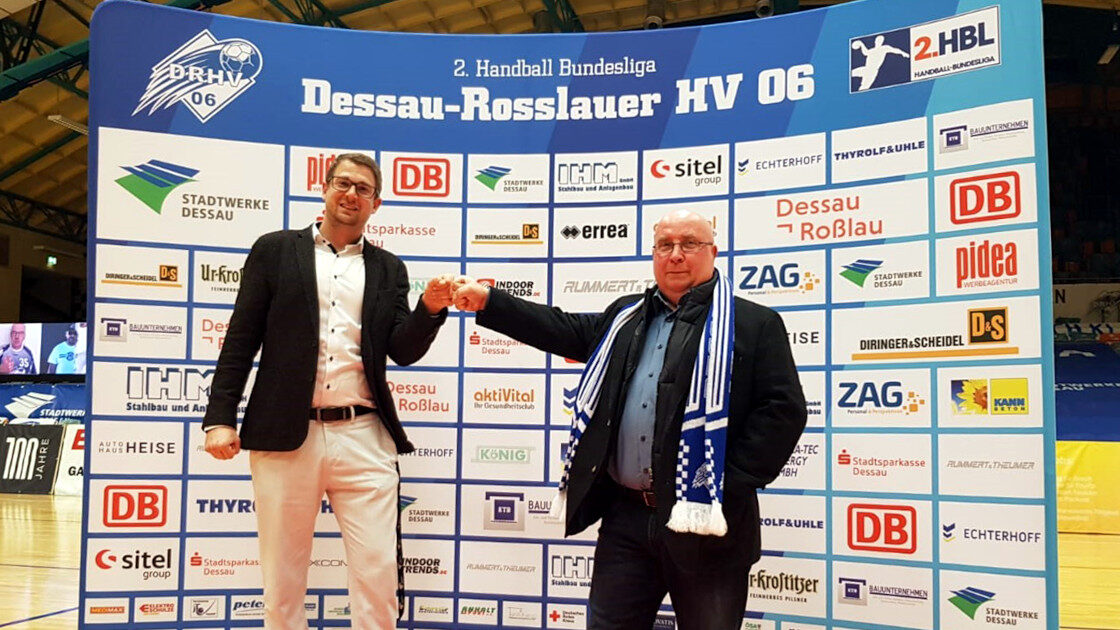 Hauptsponsor Stadtwerke Dessau und DRHV 06 verlängern Partnerschaft