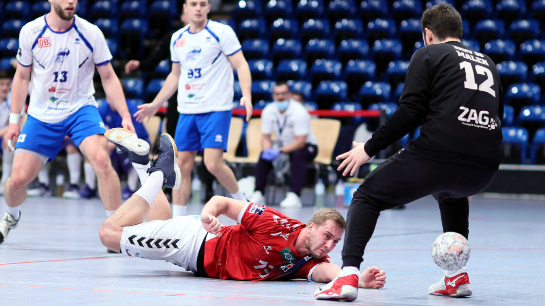 Julian Malek im Spiel gegen den HSVH