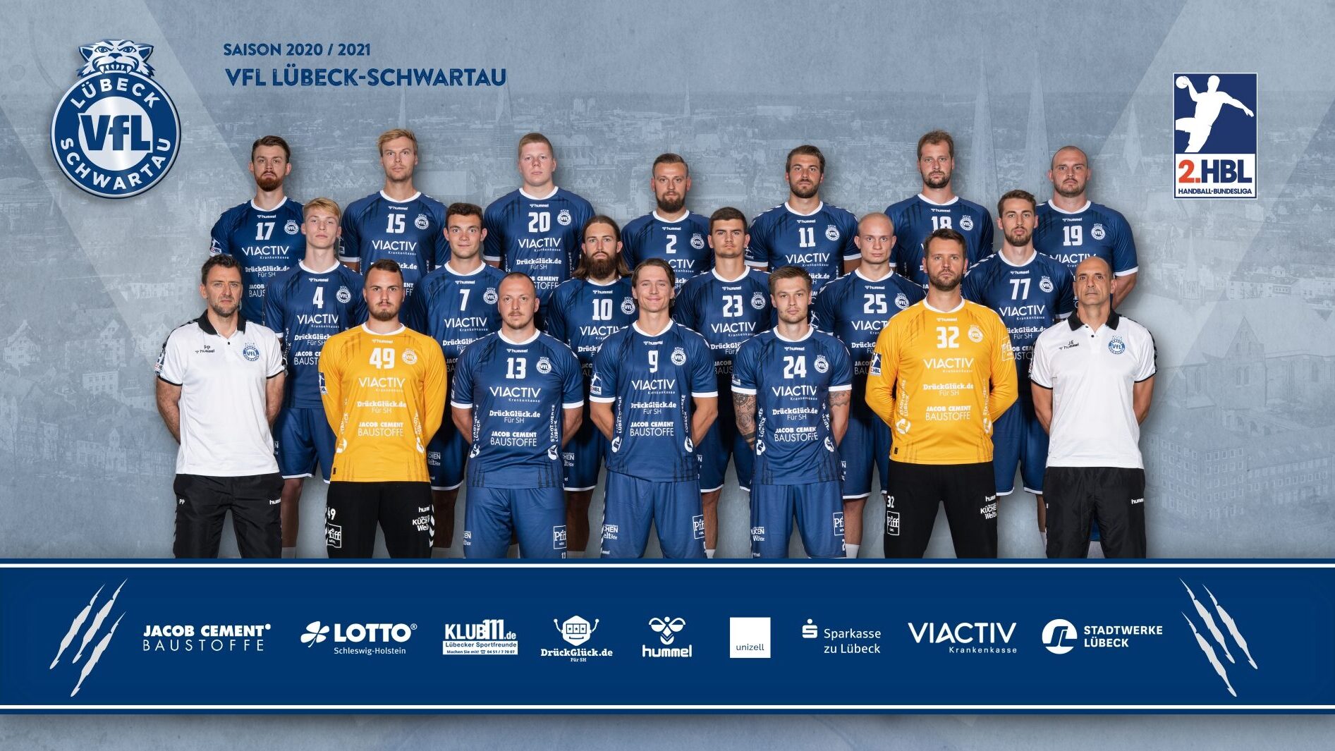 Mannschaftsfoto_Sasion_2020_2021_lübeck-schwartau Teamfoto VfL Lübeck-Schwartau Saison 2020-21