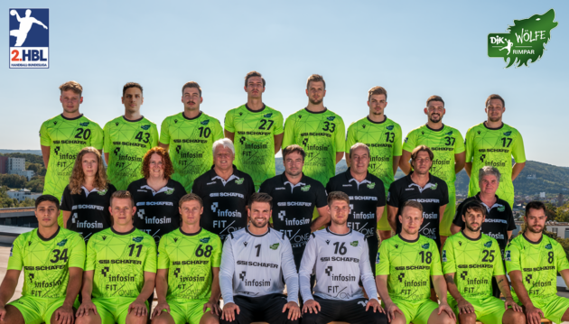Teamfoto DJK Rimpar Wölfe Saison 2020/21
