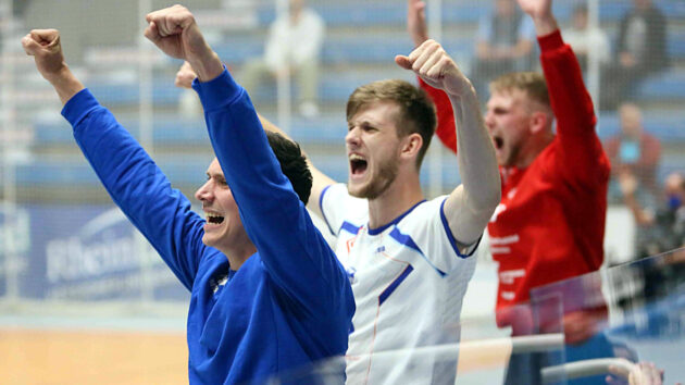 Max Emanuel, Yannick Danneberg und Philip Ambrosius beim Auswärtssieg in Dormagen Oktober 2020