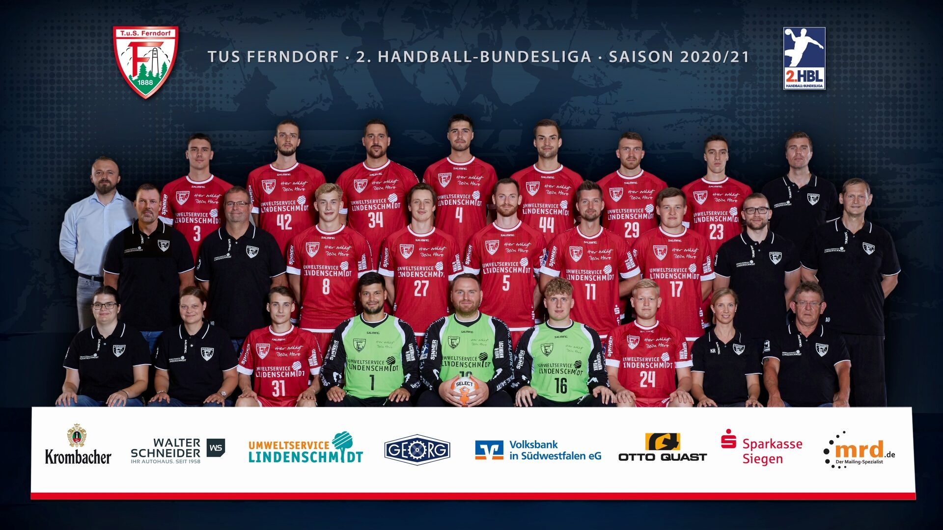 TusFerndorf_Teambile_45x29 Teamfoto TuS Ferndorf Saison 2020/21