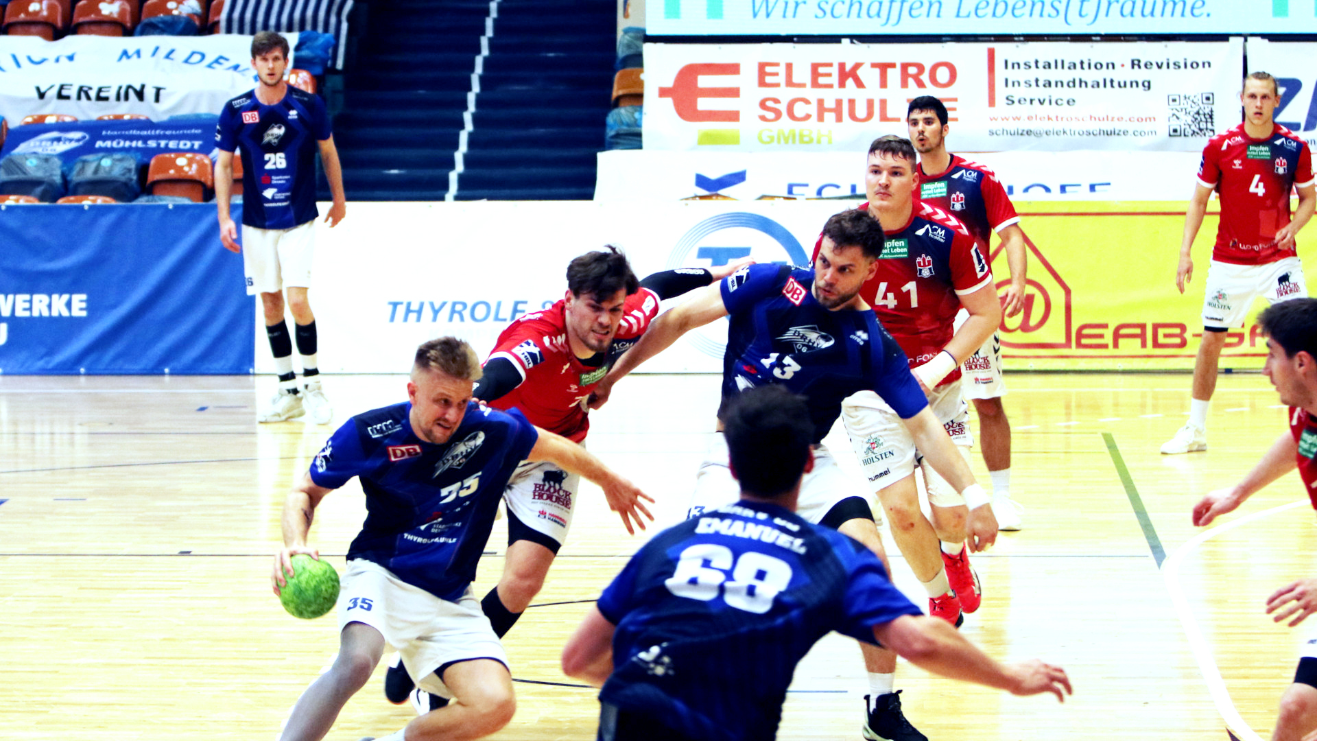 DRHV-Angriff beim Spiel gegen den HSV Hamburg Saison 2020/21 DRHV-Angriff beim Spiel gegen den HSV Hamburg Saison 2020/21