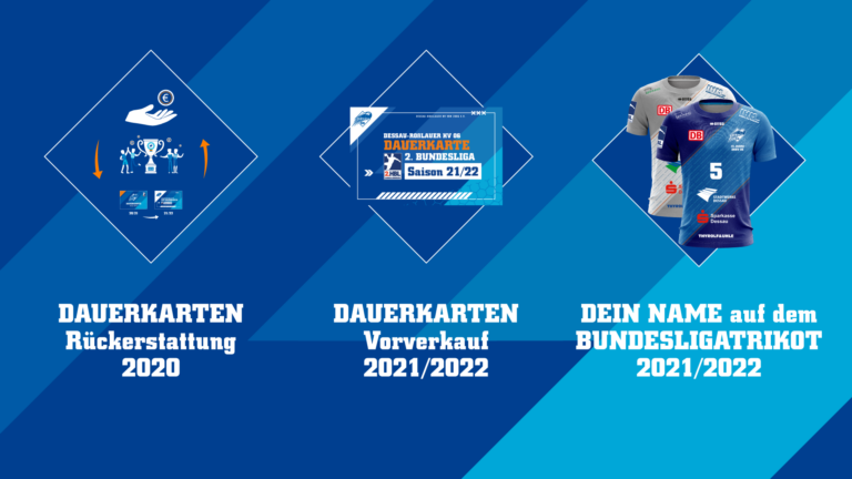 Grafik Dauerkartenrückerstattung, Trikotaktion, Start Dauerkartenverkauf 2020/21