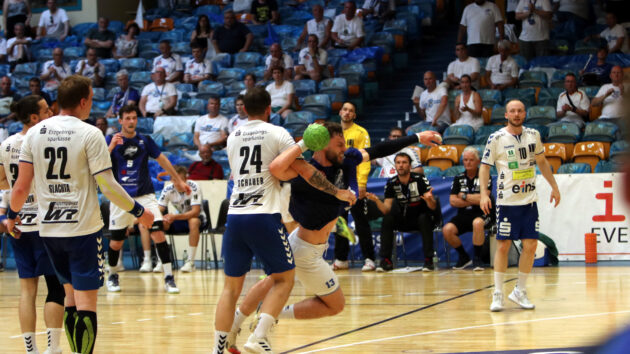 Tim Bielzer gegen den EHV Aue Saison 2020/21