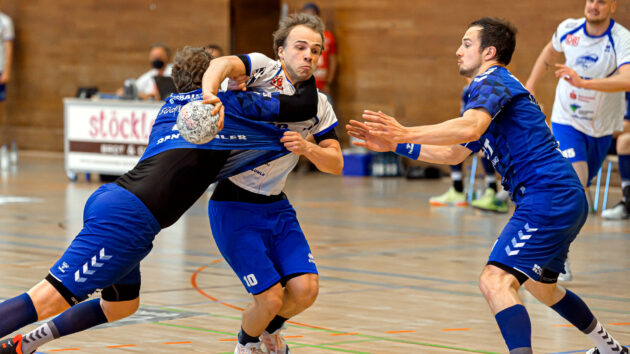 Vincent Sohmann im Spiel gegen die SG BBM Bietigheim Saison 2020/21