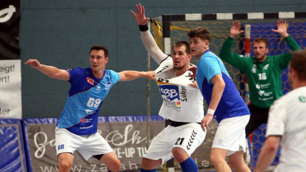 DRHV-Abwehr mit Max Emanuel und Oliver Seidler Testspiel HSV Insel Usedom 2021/22