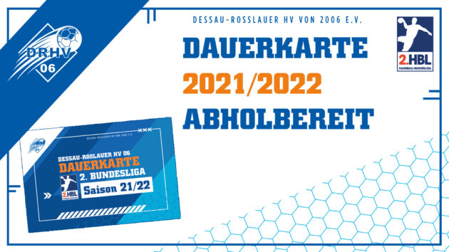 Dauerkarten Saison 2021/22 abholbereit