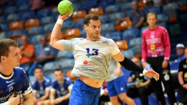 Tim Bielzer im Testspiel gegen den ThSV Eisenach Saison 2021/22