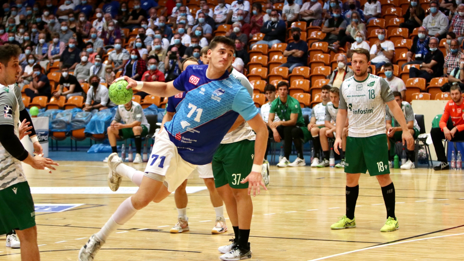 Oliver Seidler im Spiel gegen die DJK Rimpar Saison 2021/22