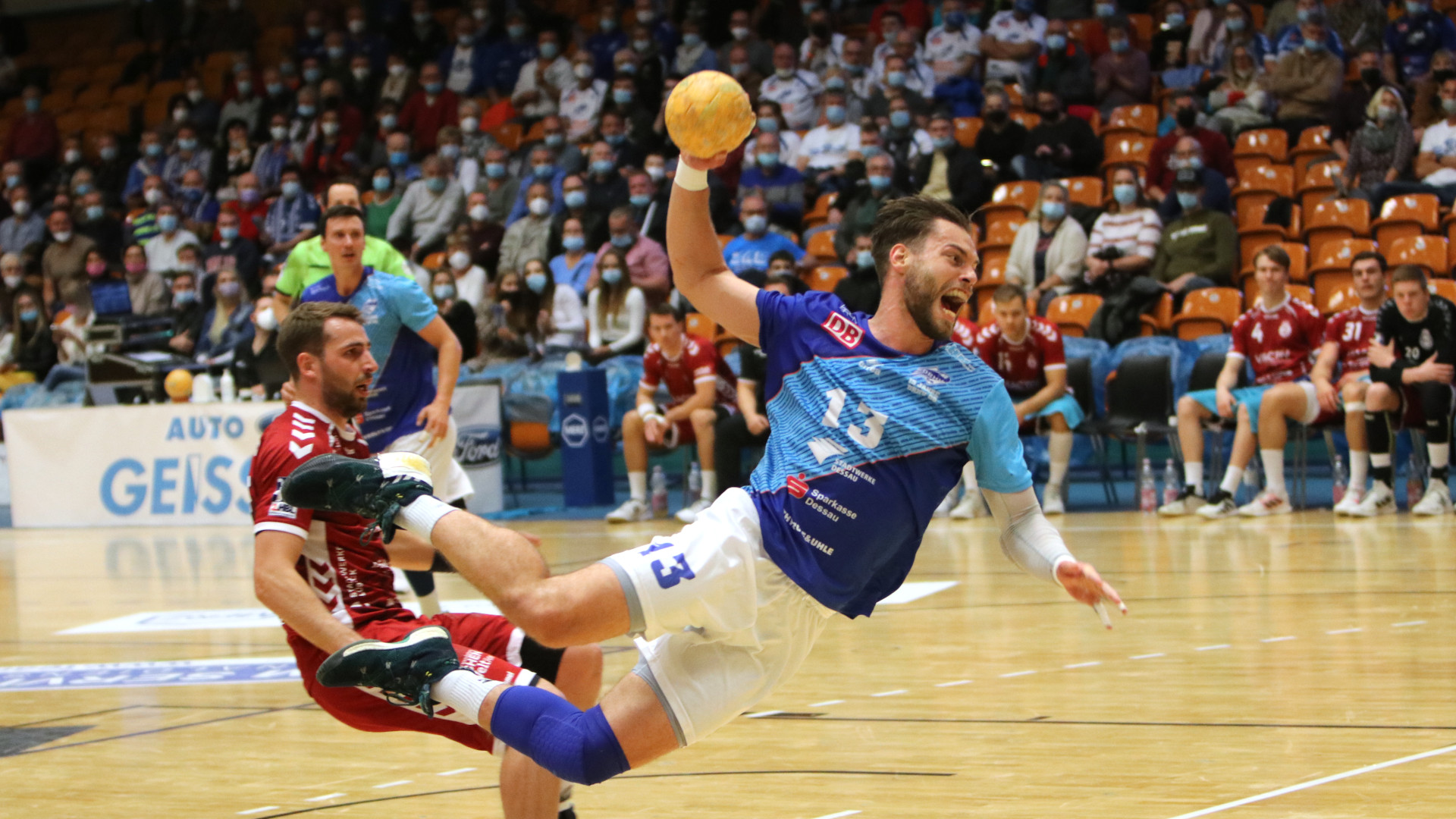 Tim Bielzer im Spiel gegen den VfL Lübeck-Schwartau Saison 2021-22