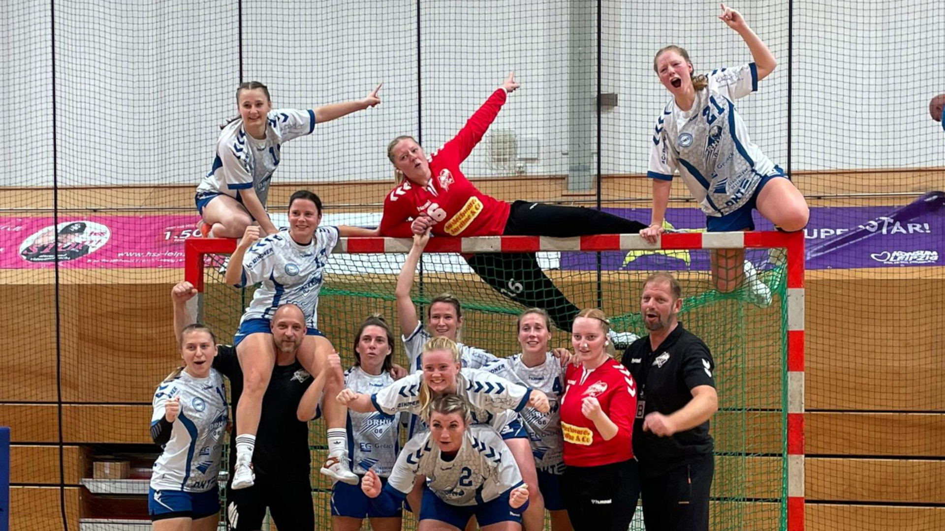 Nach dem Sieg beim HC Leipzig II Saison 2021/22