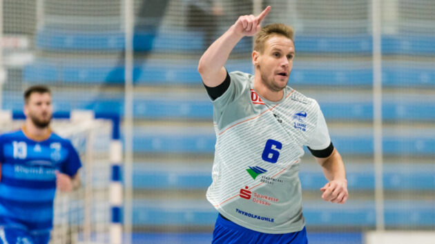 Jakub Hrstka im Spiel gegen den TSV Bayer Dormagen Saison 2021-22