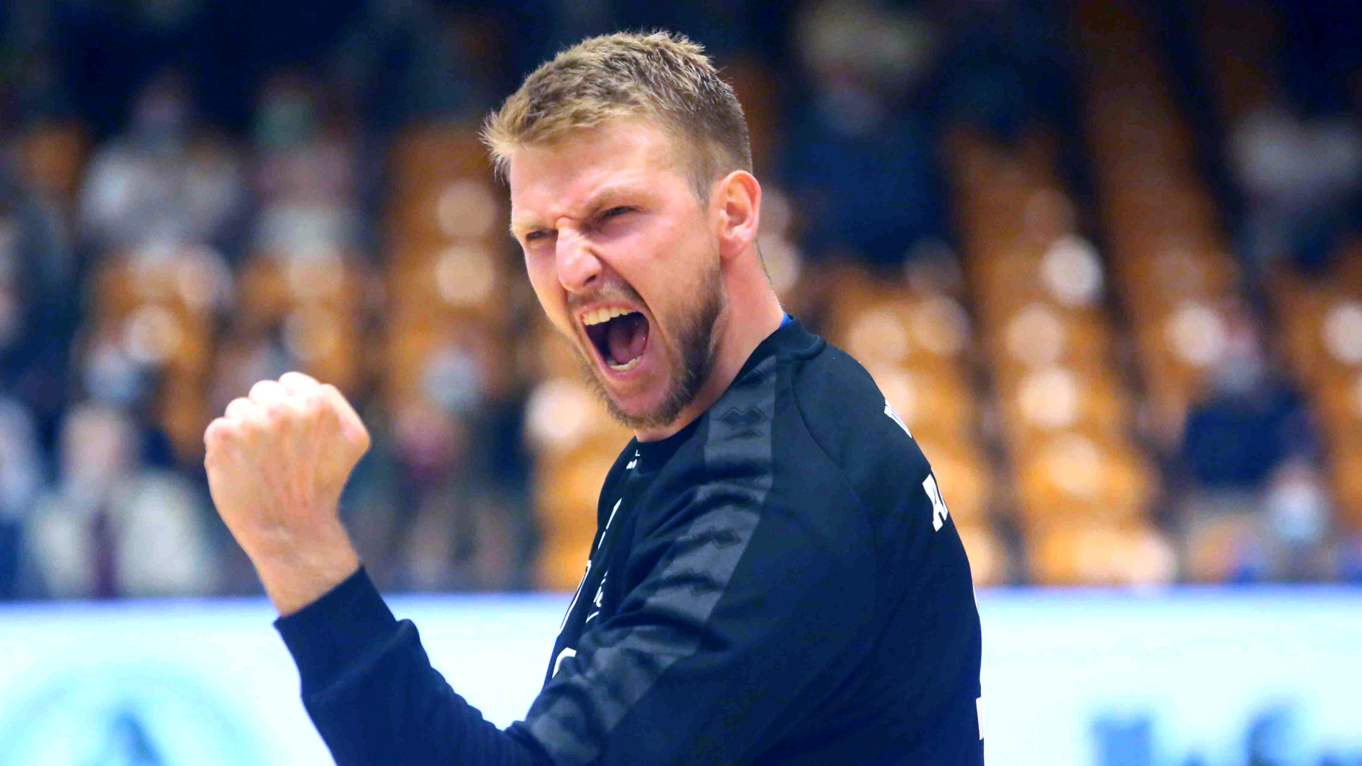 Philip Ambrosius gegen den ThSV Eisenach in der Saison 2021/22