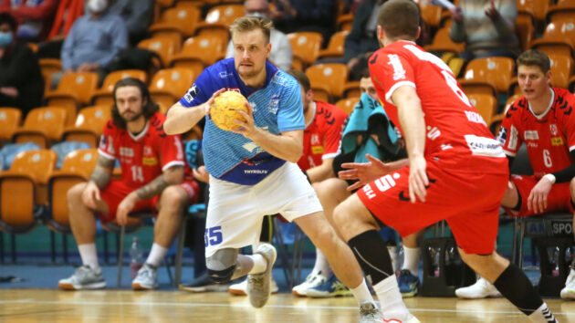 Max Scheithauer im Spiel gegen TUSEM Essen in der Saison 2021-22