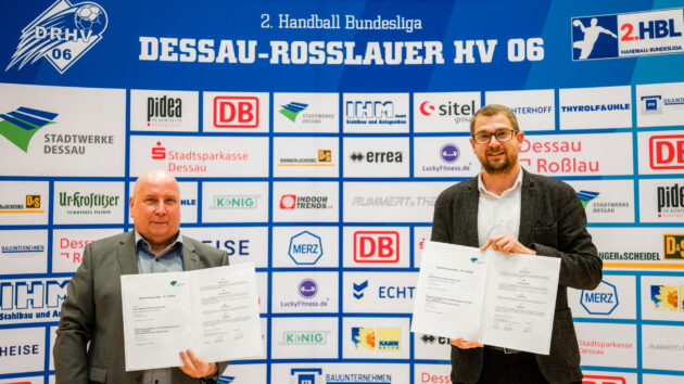 Vertragsverlängerung Hauptsponsor Stadtwerke Dessau für 2022