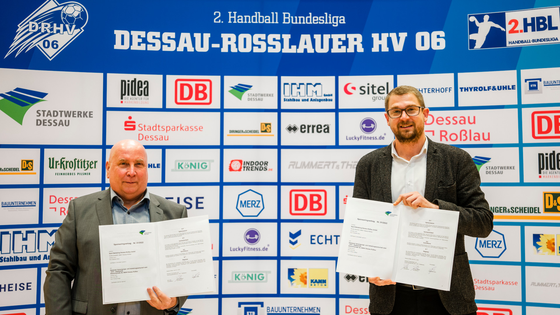 Vertragsverlängerung Hauptsponsor Stadtwerke Dessau für 2022