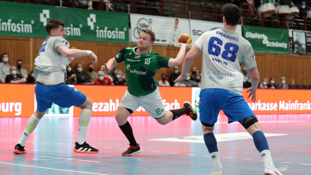 DRHV-Defensive im Spiel gegen die Rimparer Wölfe Saison 2021/22