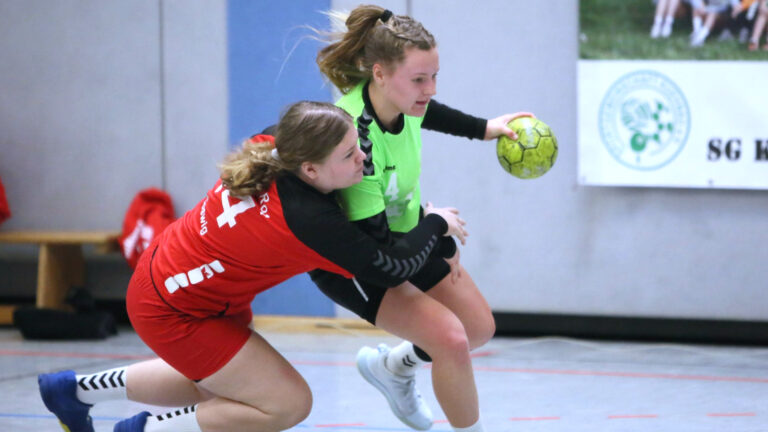 weibliche B-Jugend im Spiel gegen SV Blau-Rot Coswig Saison 2021/22