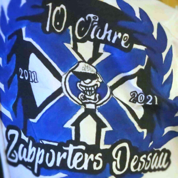 Zabporters-Fahne in der Saison 2021/22