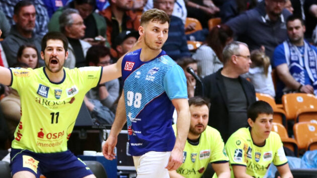 Yannick-Marcos Pust gegen den HC Empor Rostock Saison 2021/22
