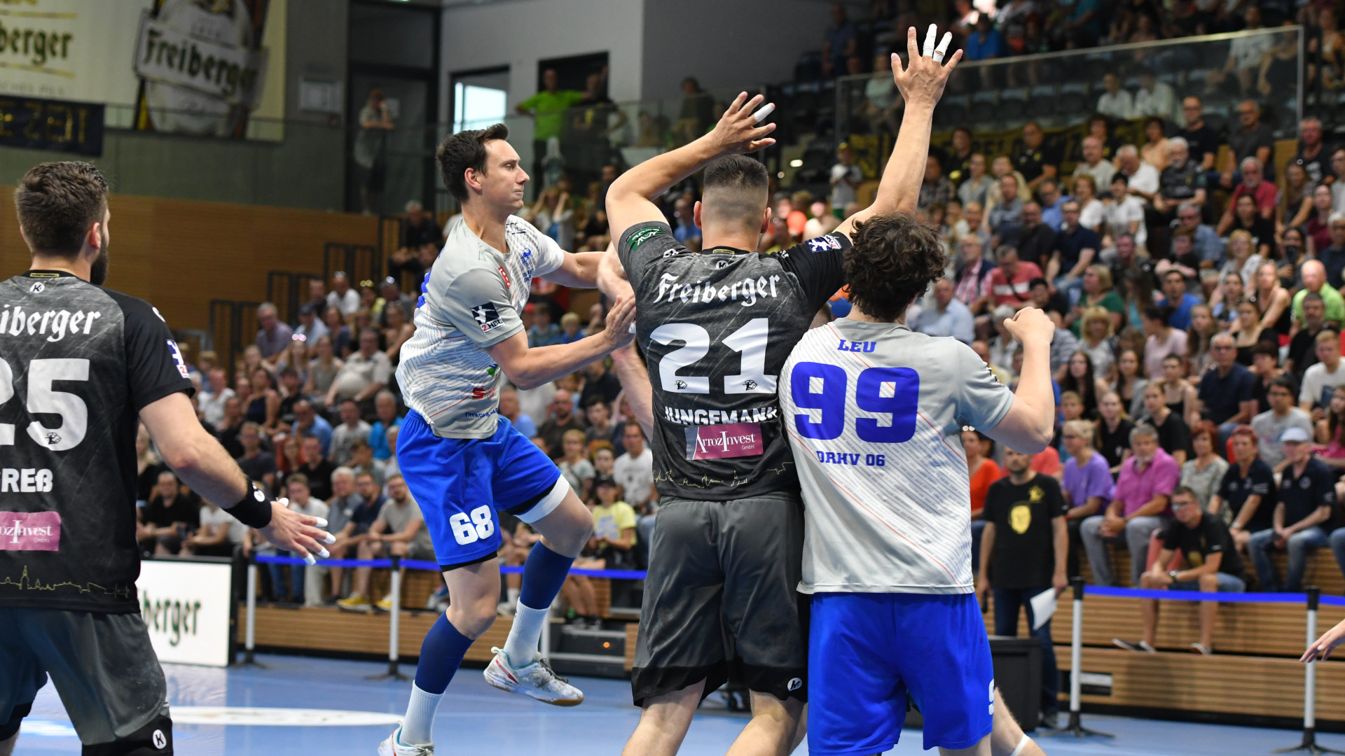 sb-dresden-0622 Max Emanuel und Tillman Leu im Spiel gegen den HC Elbflorenz Dresden Saison 2021/22