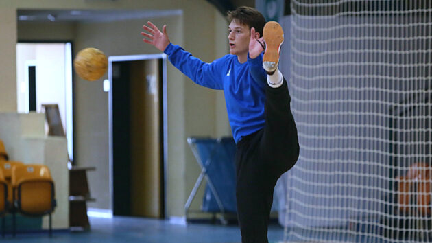 Janik Patzwaldt in der Vorbereitung auf die Saison 2022/23