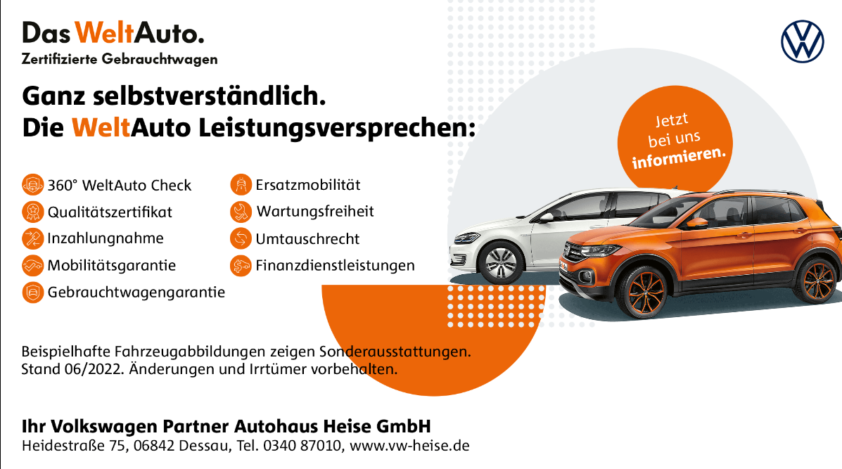 VW Werbung Juli 2022