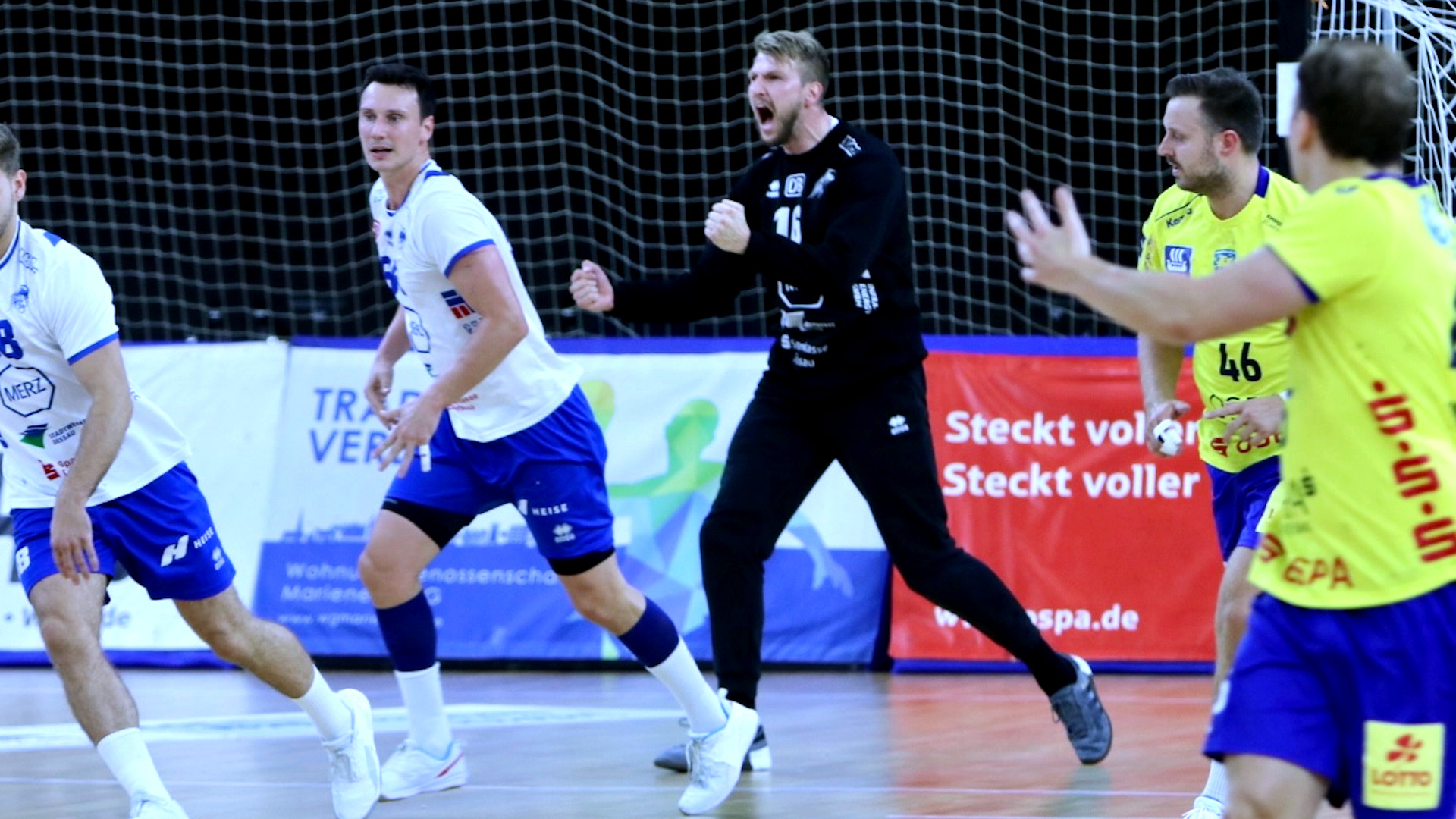 vorbericht-hüttenberg-0922 Philip Ambrosius im Spiel gegen den HC Empor Rostock Saison 2022/23