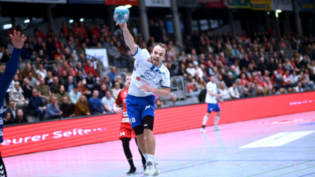 spielbericht-nordhorn-1122 Vincent Sohmann im Spiel bei der HSG Nordhorn-Lingen Saison 2022/23