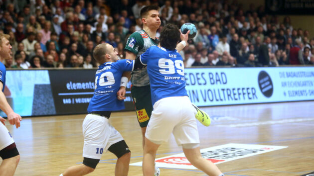 DRHV-Defensive im Pokalspiel gegen den TSV Hannover-Burgdorf Saison 2022/23