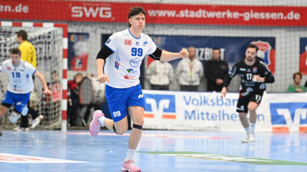 spielbericht-hüttenberg-0223 Tillman Leu im Spiel gegen den TV 05/07 Hüttenberg Saison 2022/23