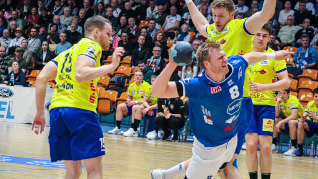 spielbericht-rostock-0223 Patrick Gempp im Spiel gegen den HC Empor Rostock Saison 2022/23