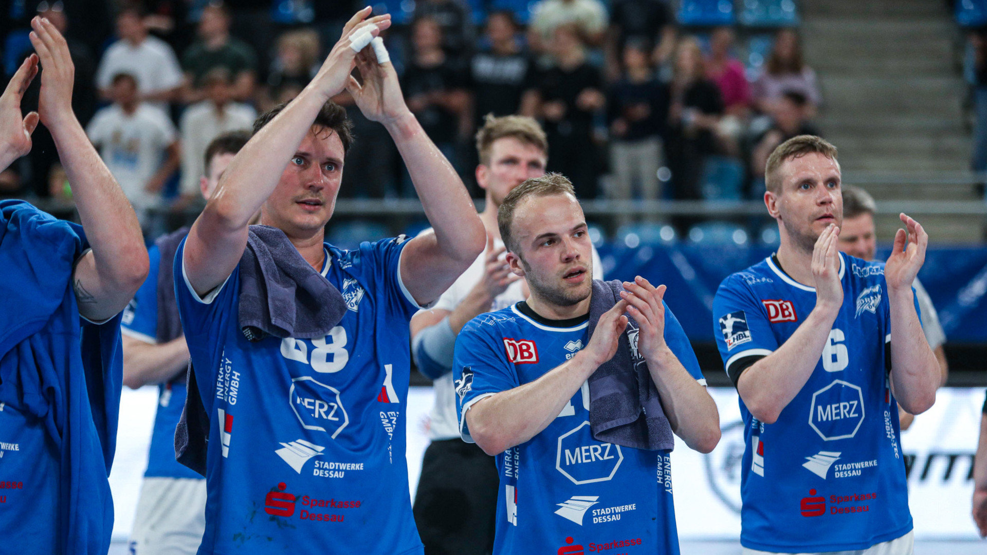 Die DRHV-Spieler nach der Niederlage bei der SG BBM Bietigheim Saison 2022/23