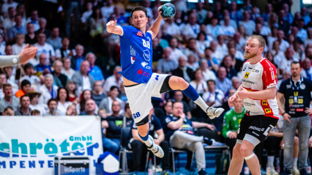 Max Emanuel im Spiel gegen den ThSV Eisenach Saison 2022/23