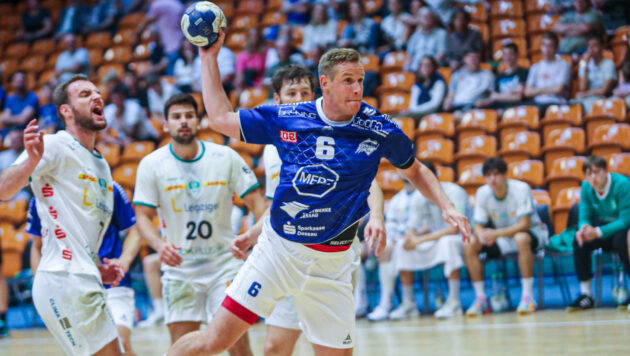 Jakub Hrstka im Vorbereitungsspiel gegen den SC DHfK Leipzig II Saison 2023/24