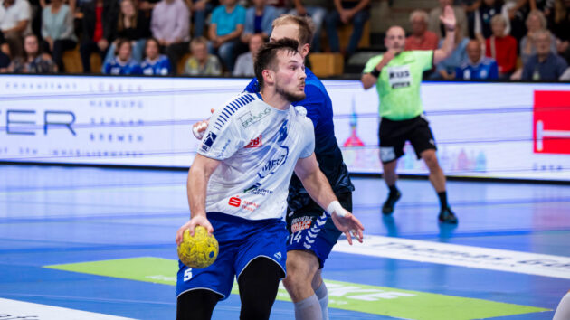 Timo Löser im Spiel gegen den VfL Lübeck-Schwartau Saison 2023/24