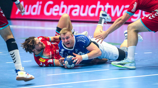 Patrick Gempp im Spiel gegen TuSEM Essen Saison 2023/24