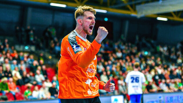 Philip Ambrosius im Spiel gegen GWD Minden Saison 2023/24